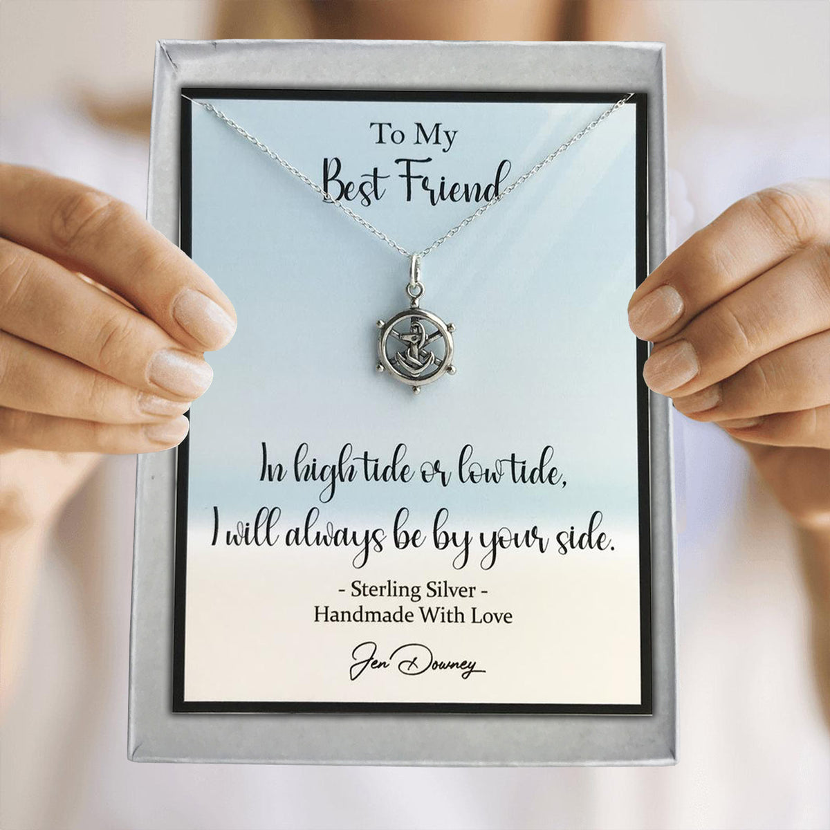 Always By Your Side High or Low Tide Friendship Quote Anchor